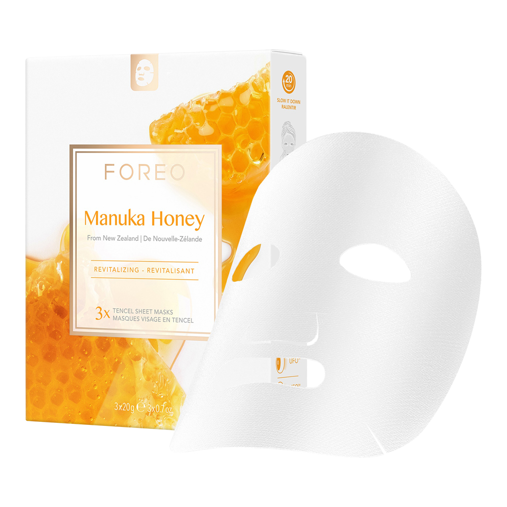 1_Product_7350120790279-Foreo-Farm-To-Face-Sheet-Mask-Manuka-Honey-x3-Updated_5779909fe9bf6cb167fffd49b66882179b8e4a47_1694087668.png Farm To Face Manuka Honey Revitalizing Tencel Sheet Mask Set - Image 1