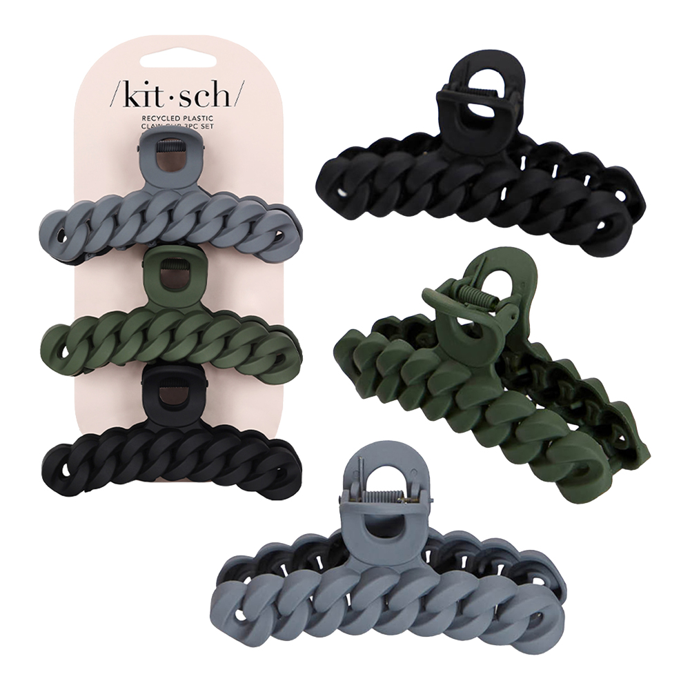 1_Product_819677028589-Kitsch-Blackmossneutrals-Chain-Claw-C_ac1ad5dd1176d6216edef7ba7b48fffc87827b27_1711540222.png Blackmossneutrals Chain Claw Clip Set - Image 1