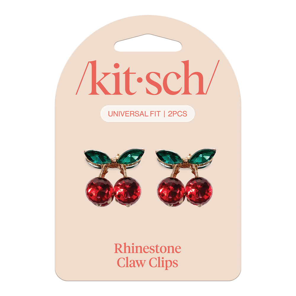1_Product_840455500584-Kitsch-Mini-Rhinestone-Cherry-Claw-Cl_ba20320cd74ce4bf28b5c7aae9f02c935f2e157f_1748432499.png Mini Rhinestone Cherry Claw Clips 2 PCs Set - Image 1