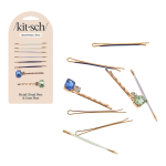 Garden Bouquet Cloud & Gem Bobby Pins 8 PCs Set - Image 3