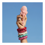 5 Midi Pure Silk Scrunchies Set - Gelati (Limited Edition) - Image 6