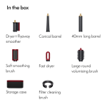 Airwrap I.D.™ Multi-Styler And Dryer (Red Velvet/Gold Limited Edition) - Image 8